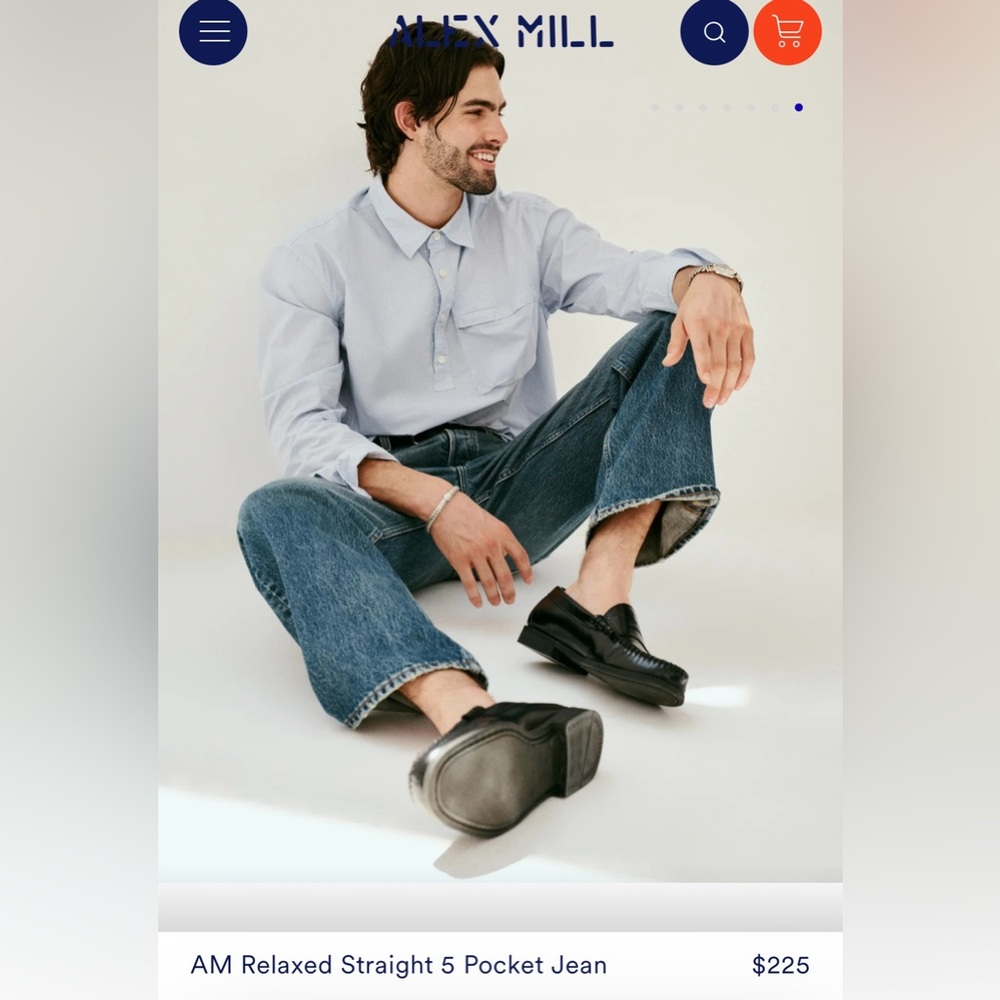 Alex Mill Relaxed Straight 5 Pocket Men’s Jean